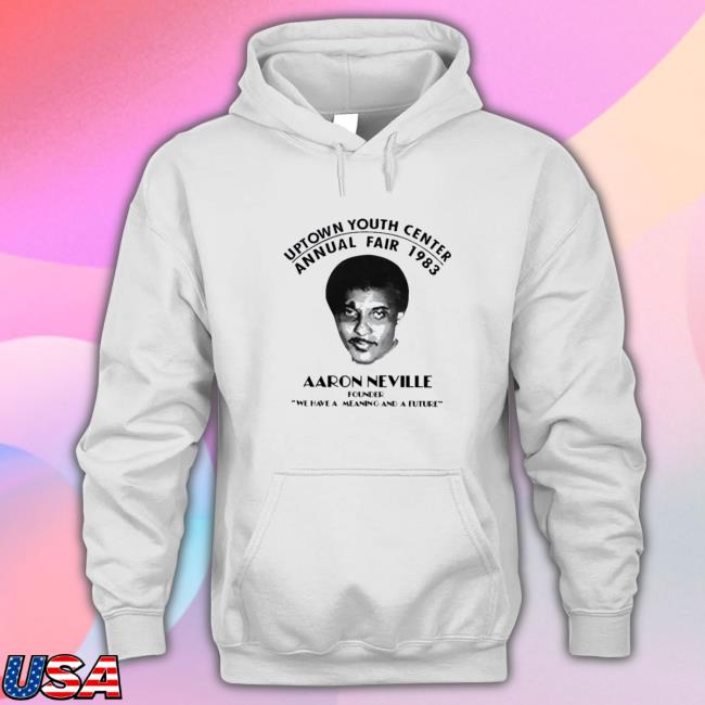 Aaron Neville Uptown Youth Center Annual Fair 1983 Hooded Sweatshirt Aaron Neville Uptown Youth Center Annual Fair 1983 Hoodie