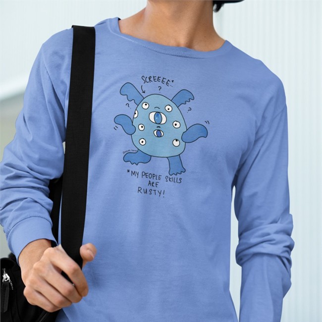 Trueform Inflatable Angel Screeee My People Skills Are Rusty Shirt