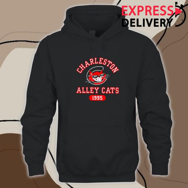 Charleston Alley Cats Al E. Cat logo 1995 Hoodie