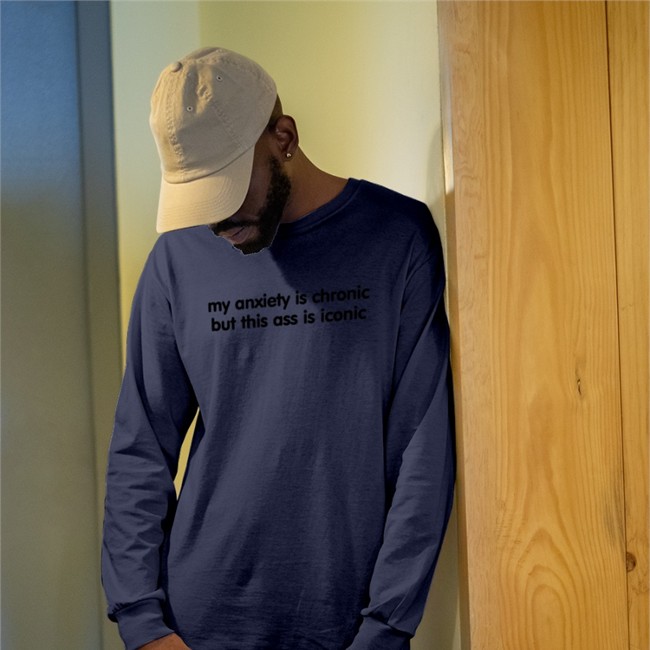 Scotty Sire My Anxiety Is Chronic But This Ass Is Iconic Hoodie Davide