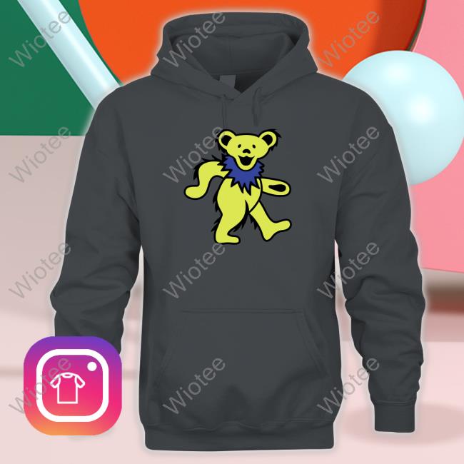 Grateful Dead Section119 Merch Grateful Dead Classic Navy With Yellow Bear Hoodie Grateful Dead Section119 Merch Grateful Dead Classic Navy With Yellow Bear Long Sleeve