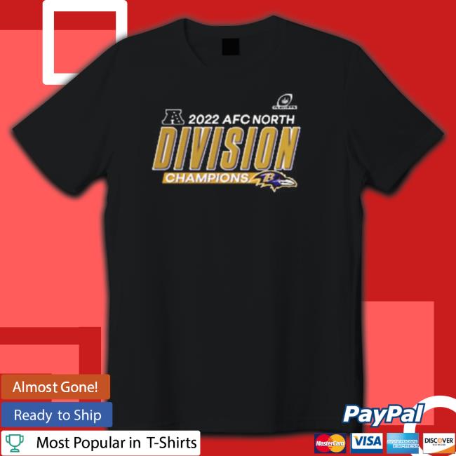 Baltimore ravens 2022 afc north division champions T-Shirt