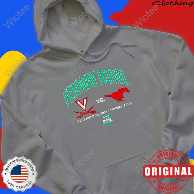 Official Virginia Cavaliers vs SMU Mustangs 2022 Fenway Bowl Dueling shirt Hooded Sweatshirt Virginia Cavaliers vs SMU Mustangs 2022 Fenway Bowl Dueling shirt Hooded Sweatshirt