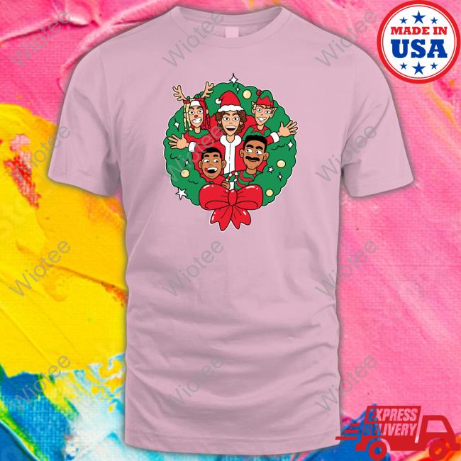 Wreath Christmas T Shirt Benitez Merch Wreath Christmas Hooded Sweatshirt Baylenlevine