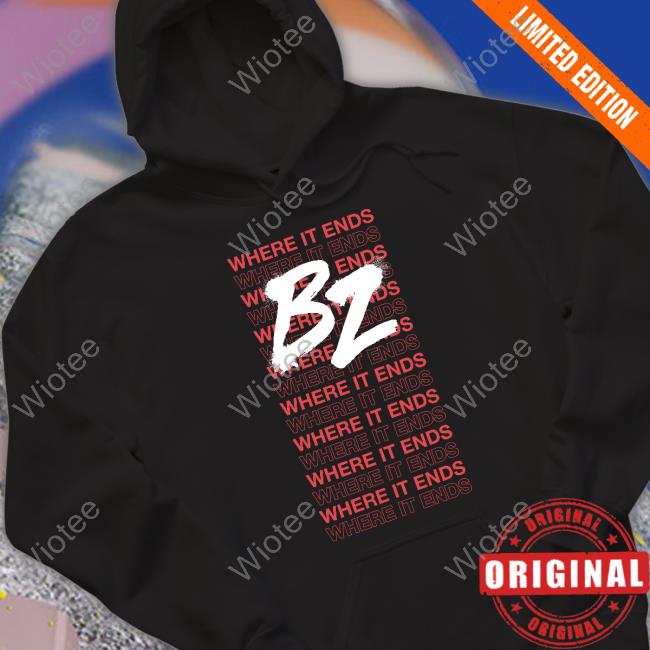 Official Where It Ends B2 Long Sleeve Tee Where It Ends B2 Tee Shirt