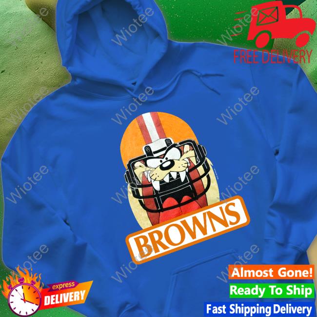 Jake Paul Browns Shirts Jake Paul Cleveland Browns Tazmanian Taz Devil Helmet Hoodie