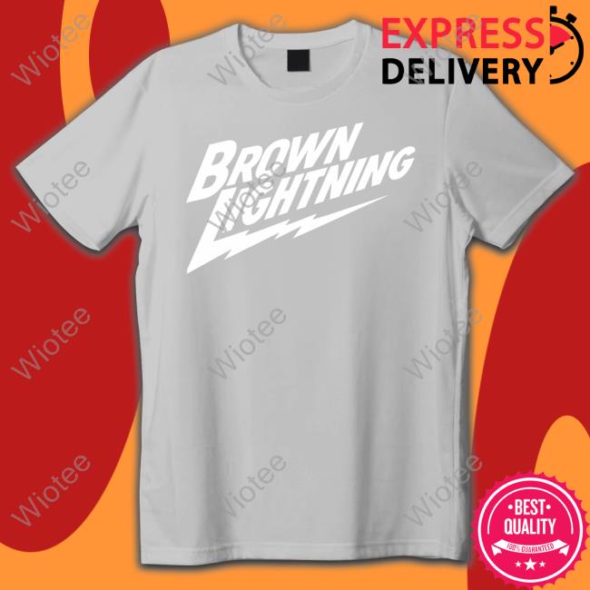 Brown Lightning T Shirt Brown Lightning T Shirt