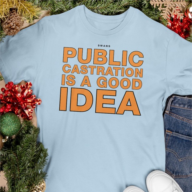 Swans Public Castration Is A Good Idea T Shirt Shirts That Go Hard Swans Public Castration Is A Good Idea Shirts
