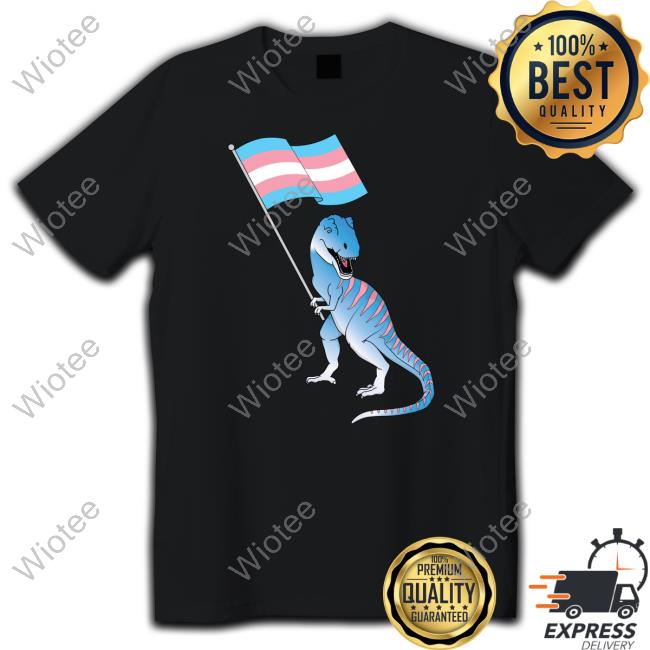 Trans Dinosaur Pride Flag Lbgt Gay Lesbian T Shirt