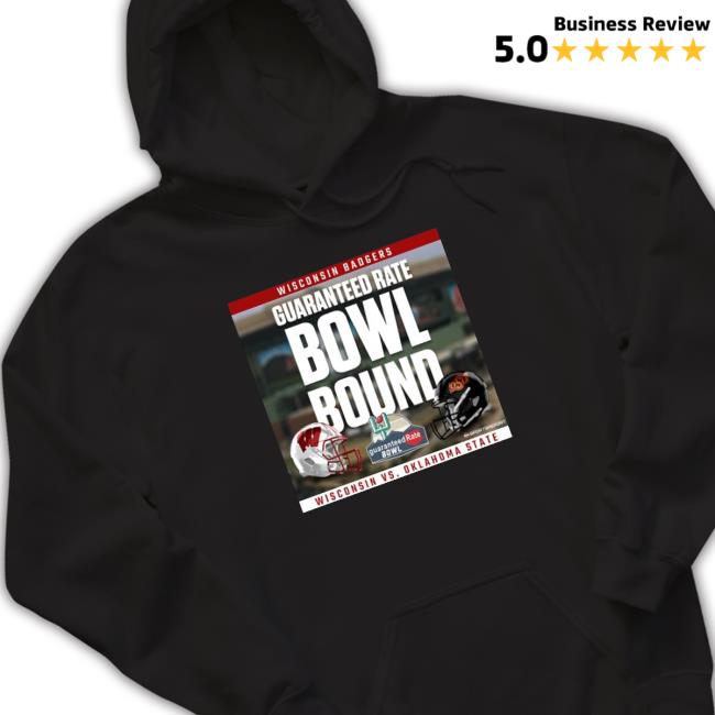 Official Wisconsin Badgers Vs Oklahoma State Cowboys Guaranteed Rate Bowl Bound 2022 T-Shirt Wisconsin Badgers Vs Oklahoma State Cowboys Guaranteed Rate Bowl Bound 2022 Tee