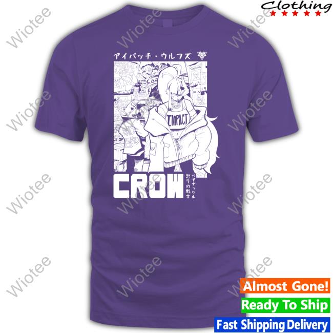 Crow T Shirt Black Official Eyepatch Wolves Crow T Shirt Eyepatch Wolf