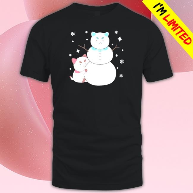 Official Bee And Puppycat Snowman Hoodie Official Bee And Puppycat Snowman Sweatshirt