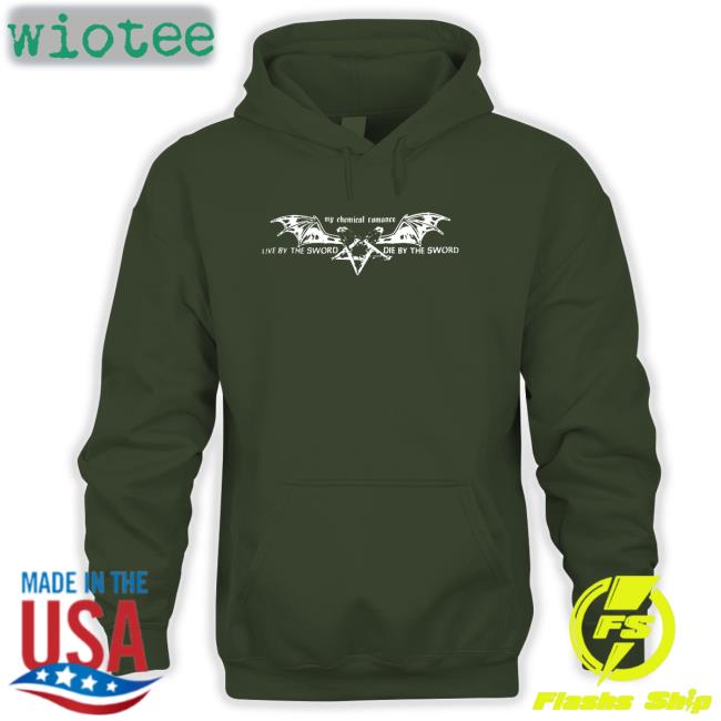 My Chemical Romance Live By The Sword Die By The Sword Shirt Live By The Sword Die By The Sword Shirt Pentagram Wings