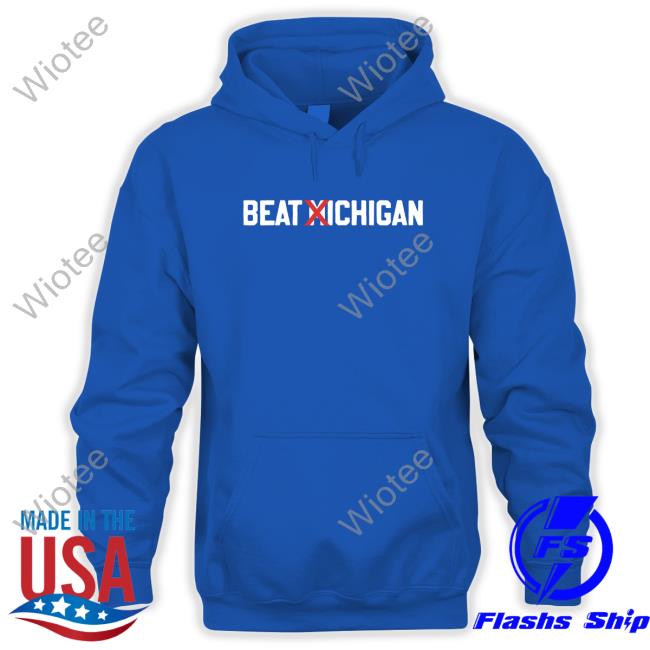 Beat Michigan Shirt Sport Grey