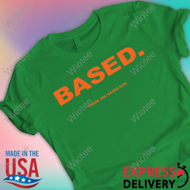 Basedworld Merch Yellow Based Thank You Based God T-Shirt Lil B The Basedgod
