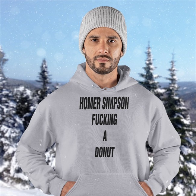 Homer Simpson Fucking A Donut Hoodie