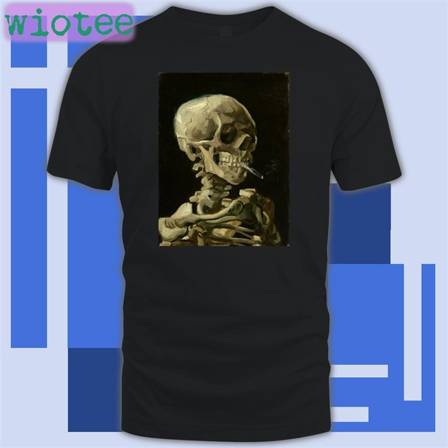 Vincent Van Gogh Paint This Skeleton Smoking A Cigarette In 1886 Hoodies The Cultural Tutor