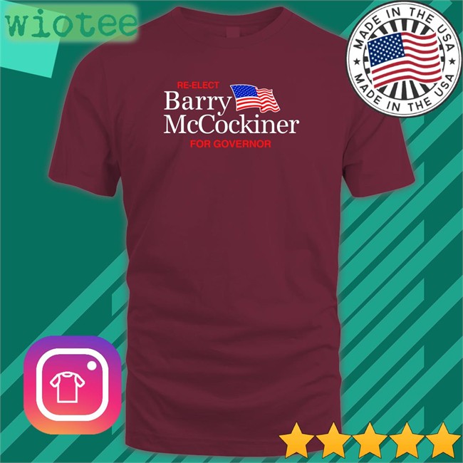Shithead Steve Merch Re-Elect Barry Mccockiner For Governor Crewneck Sweatshirt