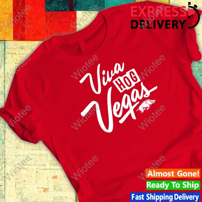 Arkansas Razorbacks Viva Hog Vegas Crewneck Sweatshirt Shop B-Unlimited University Of Arkansas