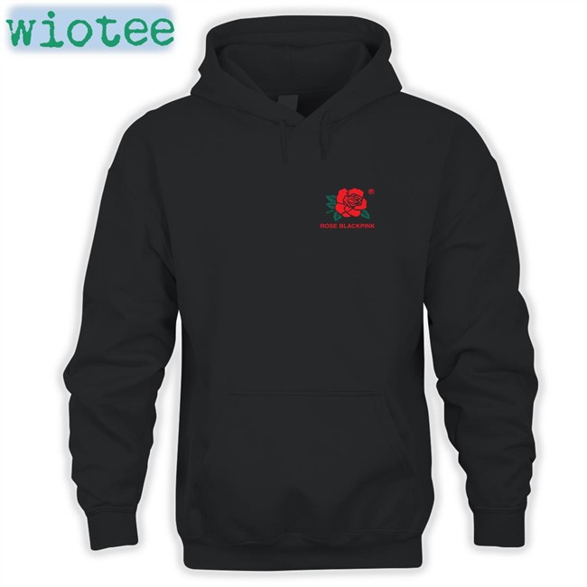Tepung Beras Putih Rose Blackpink Unisex White Tee Ndagels Tepung Beras Putih Rose Blackpink Hoodie Ndagels
