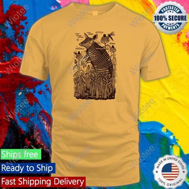 Limited Edition Kathleen Neeley Ok Fauna Armadillo Shirt