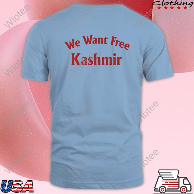 We Want Free Kashmir Tee Melbourne Stadium