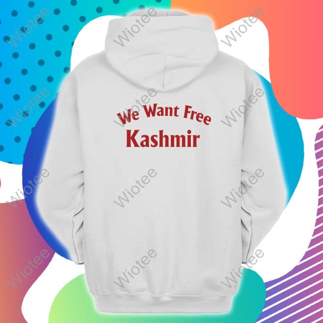 We Want Free Kashmir Tee Anas Kashmiri Anas Kashmiri We Want Free Kashmir TShirts