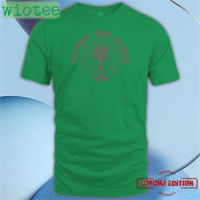 Young The Giant Merch Pinwheel Crewneck Sweatshirt Pinwheel Tee Shirt