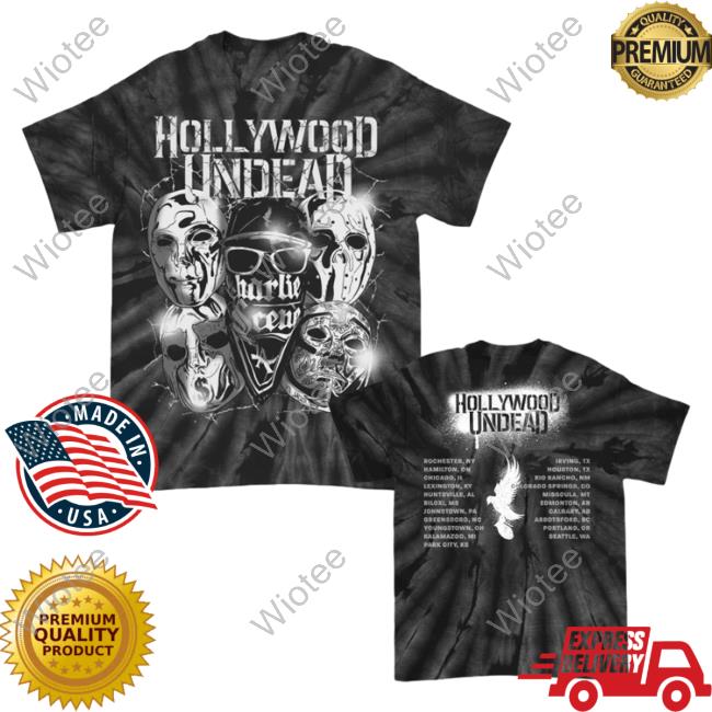 Hollywood Undead Metal Mask Rockzilla 2 Tour Tees