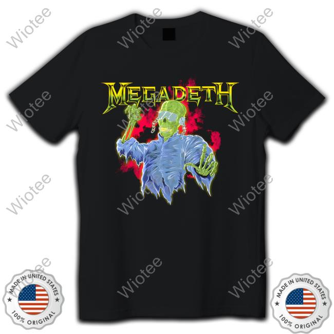 Megadeth Store Black Vic Ghoul TShirt Megadeth Store Black Vic Ghoul Tee Shirt