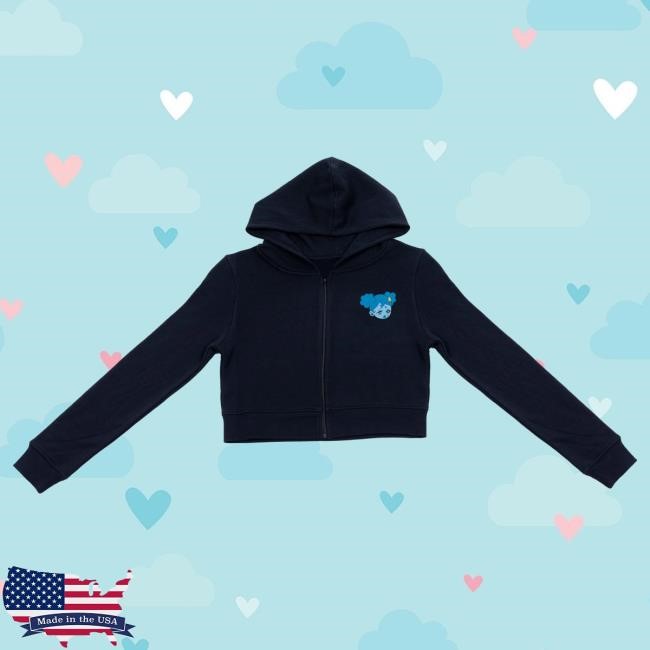 Official Sad Boyz Merch Sad Boyz Sad Girlz Crop Top Hoodie Zip Up