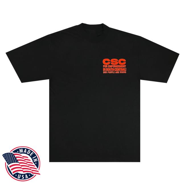 Official Crenshaw Skate Club Empowerment Popover Shirt Black CrenshawSkateClub