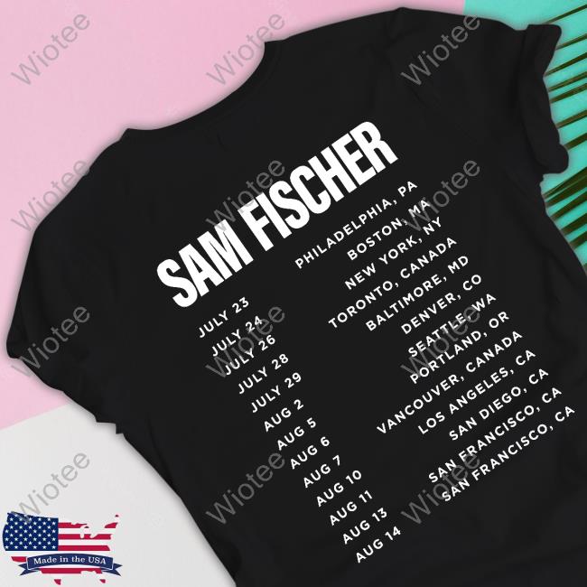 Sam Fischer SCP This City Us Tour Shirt Official Sam Fischer SCP This City Us Tour Shirt