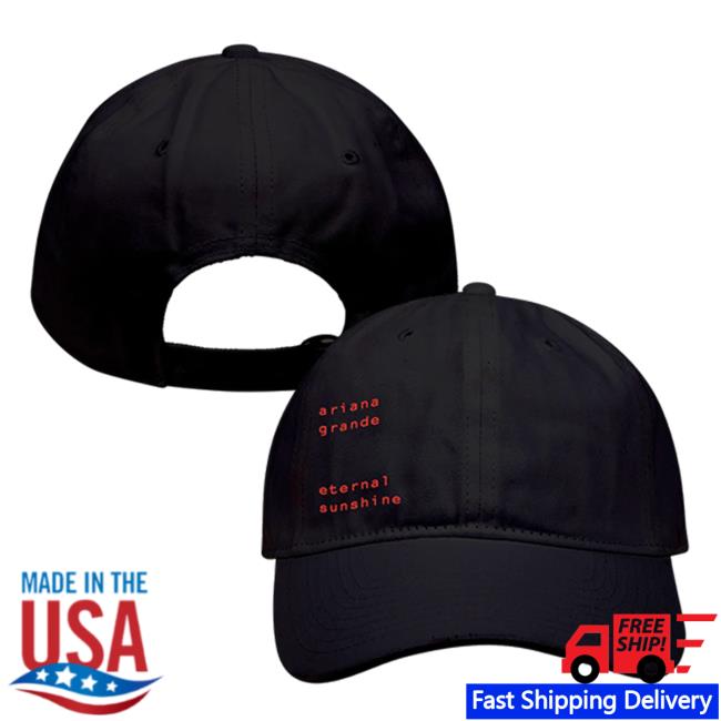 Ariana Grande Eternal Sunshine Black Dad Hat