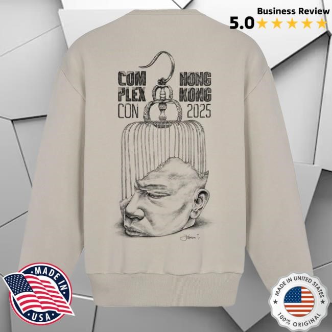 Official Complex Merch Store Shop Pas Une Marque Johnson Tsang x Pas Une Marque Trapped Thoughts Pullover Sweatshirt (Beige)