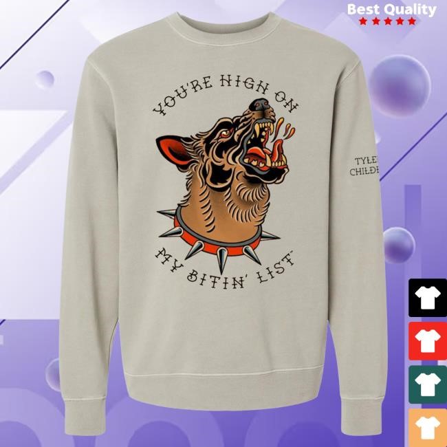 Official Tyler Childers Bitin' List Dog Crew