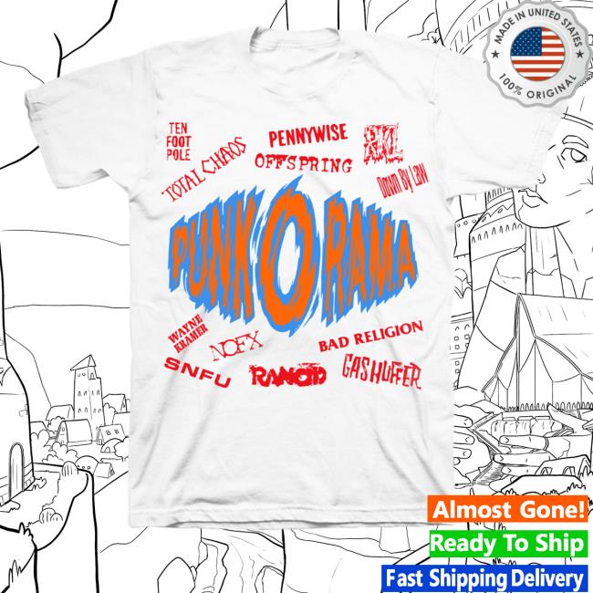Punk O Rama Merch Por Logo White Hoodie