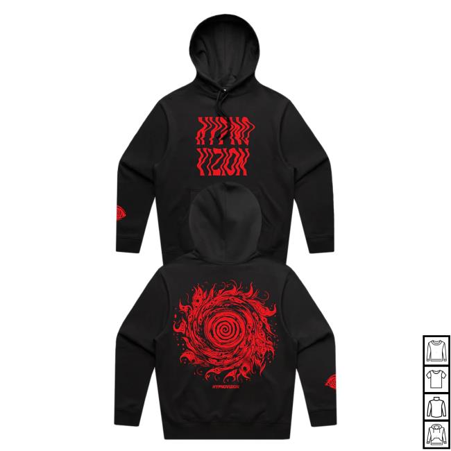 Official Rezz Shop Store Merch HypnoVizion - Vortex Flocked Crewneck
