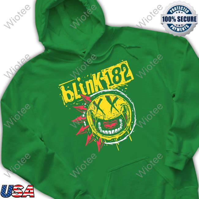 Official Blink 182 Tour Punk Smiley Shirt Blink 182 Tour Punk Smiley T-Shirt