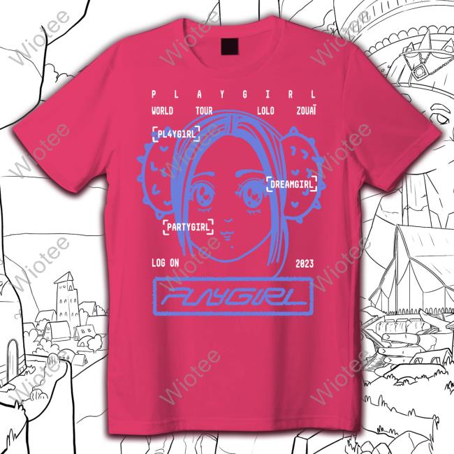 Playgirl Merch World Tour Lolo Zouaï Log On 2023 Shirt