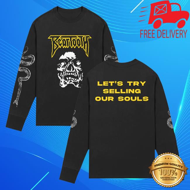 Official Beartooth Band Clothing Beartooth Clothing Beartooth Let's Try Selling Our Souls Sunshine Lyric Long Sleeve New Shirt Beartoothband