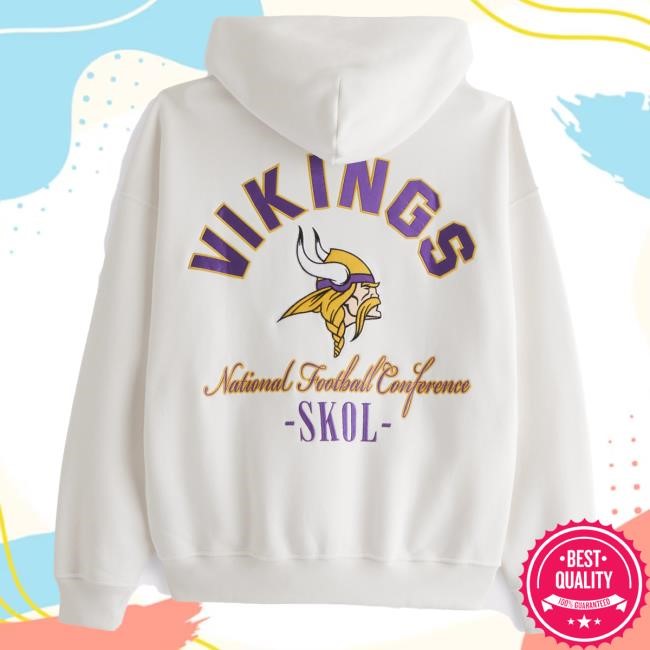 Official Abercrombie And Fitch Minnesota Vikings Graphic Hoody Official Abercrombie And Fitch Merch Minnesota Vikings Graphic Hood