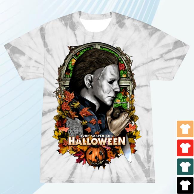 Official Cavity Colors Halloween: 45 Years Of Terror - Shirts (Myers Mask Tie Dye)