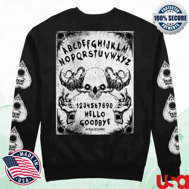 Any Means Necessary Clothing Ouija Hoody Black