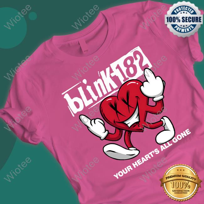 Your Heart's All Gone T Shirt Official Blink 182 Merch Your Heart's All Gone T-Shirt