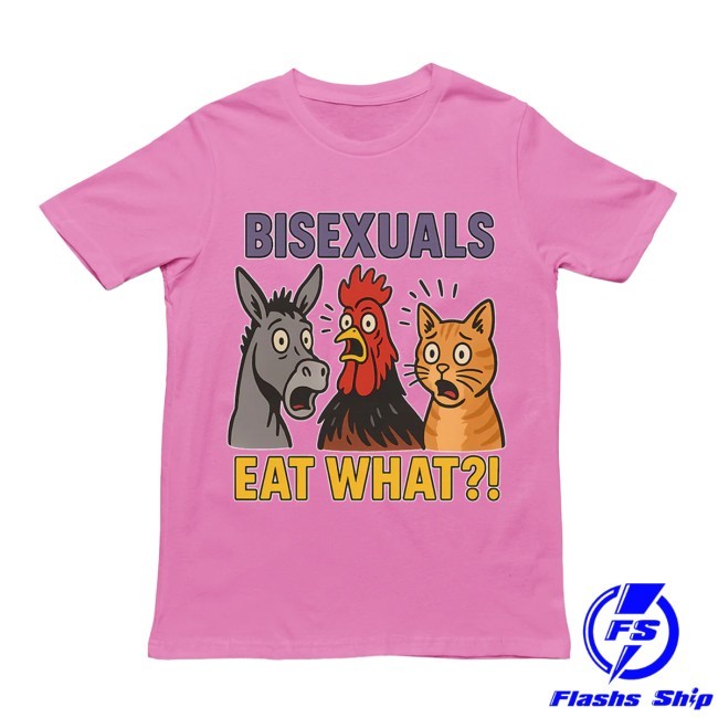 Bisexuals Eat What New T-Shirt - Orbital Clothing Brand Bisexuals Eat What Shirt - Orbital Clothing Brand