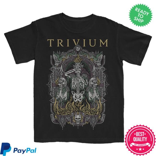 Trivium Merch Skelly Frame New Tee