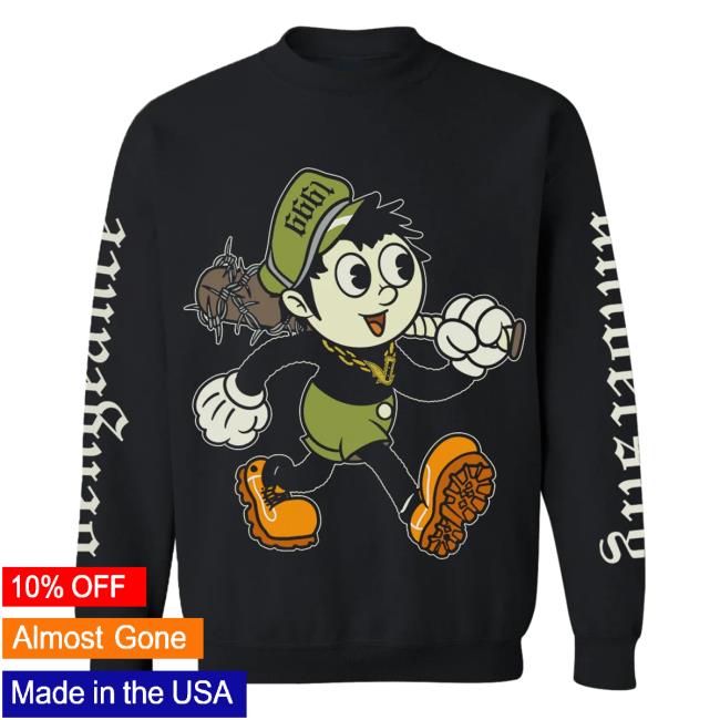 Official Zacky Vengeance Clothing Vengeance University Zacky Cryptoon Goon Crewneck Sweatshirt Zacky V