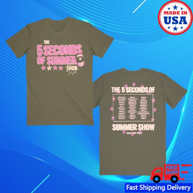 5Sos Army Green Tee