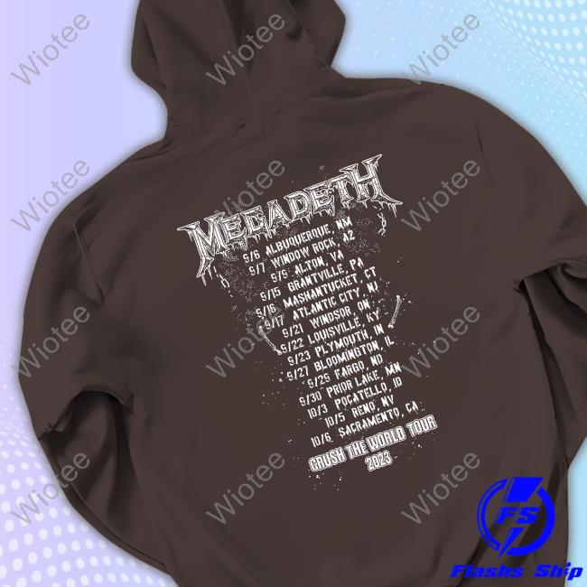 Megadeth Vic Rising 2023 Fall Tour Long Sleeve Tee Official Vic Rising 2023 Fall Tour Shirt